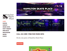 Tablet Screenshot of hamiltonskate.com